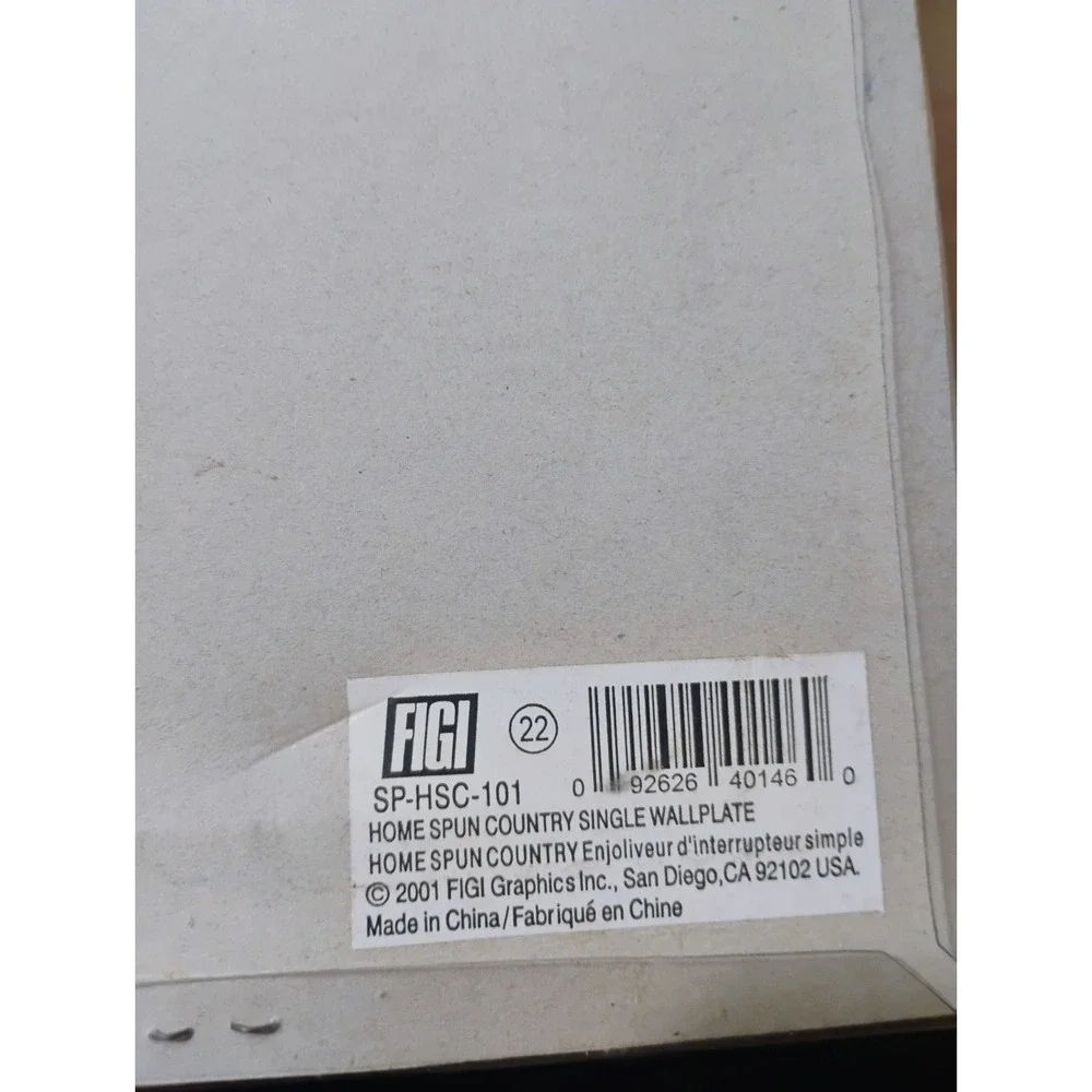 Figi New In Package Lot Of Vintage 2000/2001 Wall Switch Coverings Wallplate Y2k
